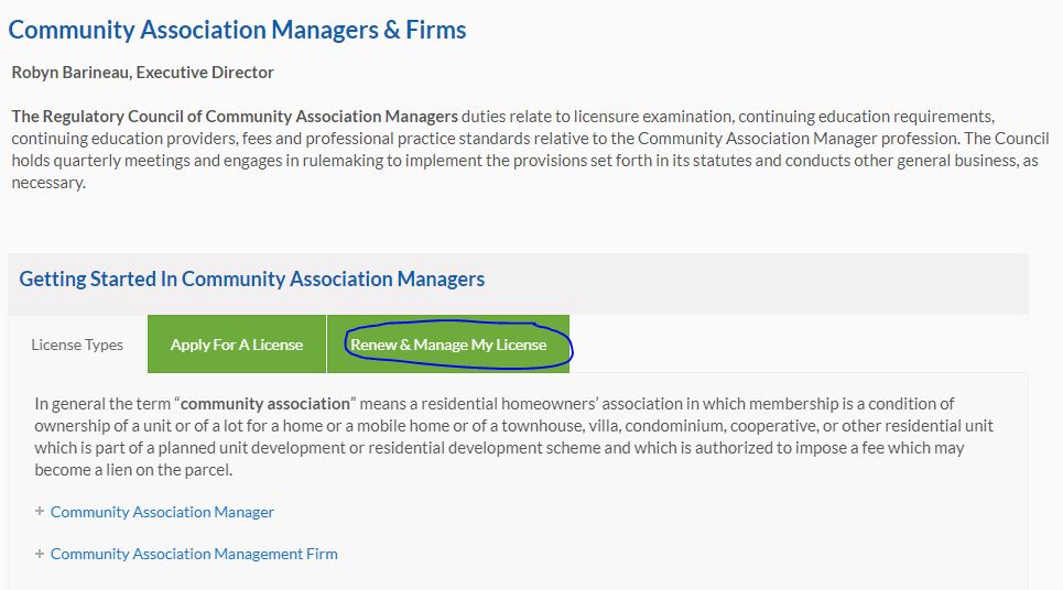 Florida CAM License Renewal Requirements Explained